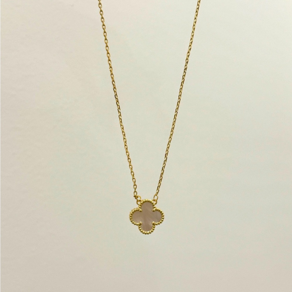 Gold Clover Necklace, Non tarnishing